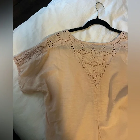 Pastel Pink Floral Detail Top - Made in Italy - Picture 3 of 7